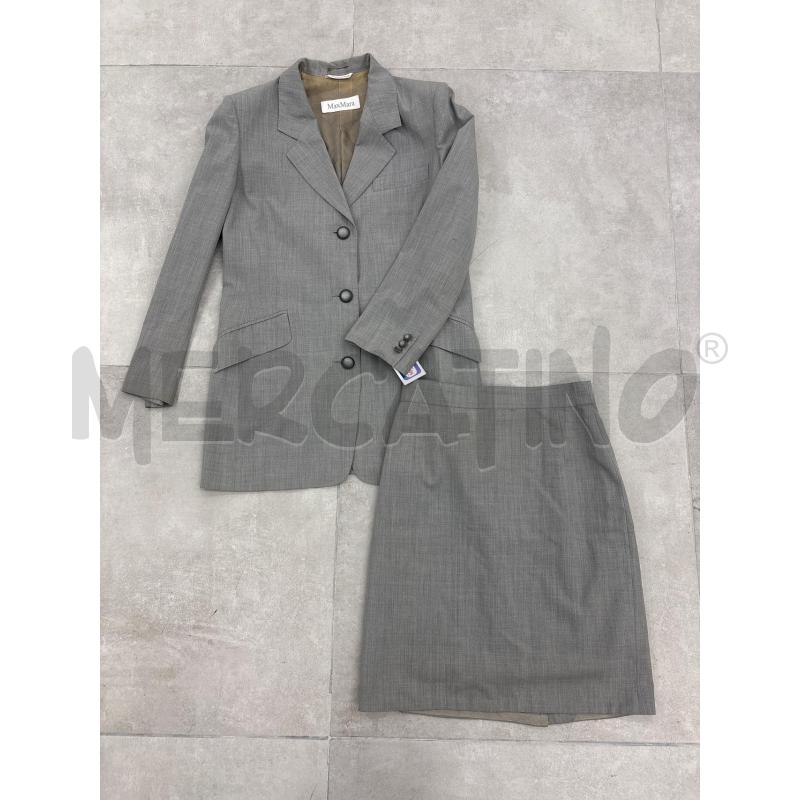 COMPLETO D MAX MARA GRIGIO GONNA 3 BOTTONI | Mercatino dell'Usato Roma torrevecchia 1