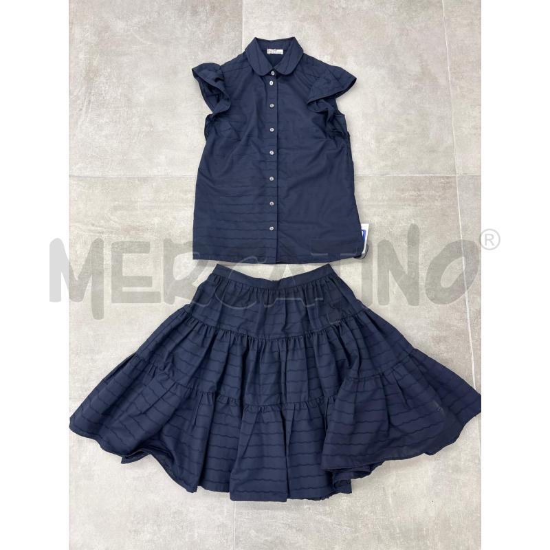 COMPLETO RED VALENTINO BLU GONNA CAMICIA BALZE | Mercatino dell'Usato Roma torrevecchia 1