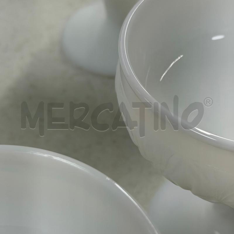 COPPE PZ.6 OPALINE BIANCHE DECORI FRUTTA | Mercatino dell'Usato Roma torrevecchia 5