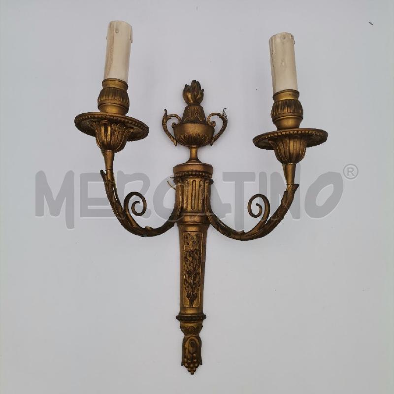 COPPIA APPLIQUE 2L BRONZO PUNTA COPPA  | Mercatino dell'Usato Roma torrevecchia 2