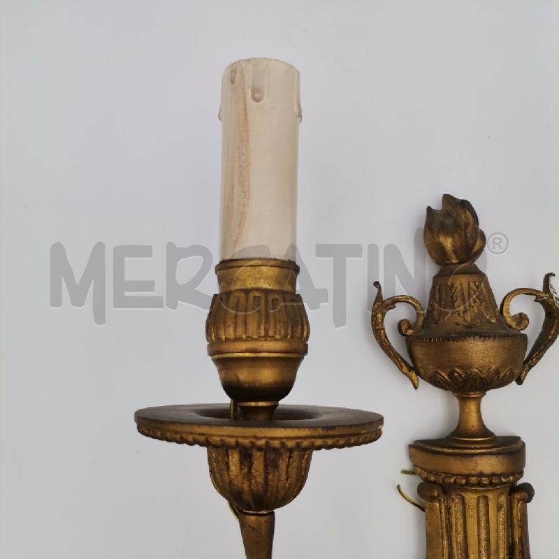 COPPIA APPLIQUE 2L BRONZO PUNTA COPPA  | Mercatino dell'Usato Roma torrevecchia 3