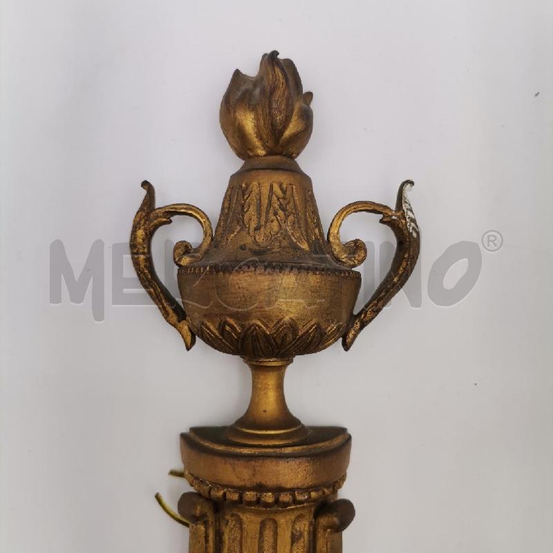 COPPIA APPLIQUE 2L BRONZO PUNTA COPPA  | Mercatino dell'Usato Roma torrevecchia 4