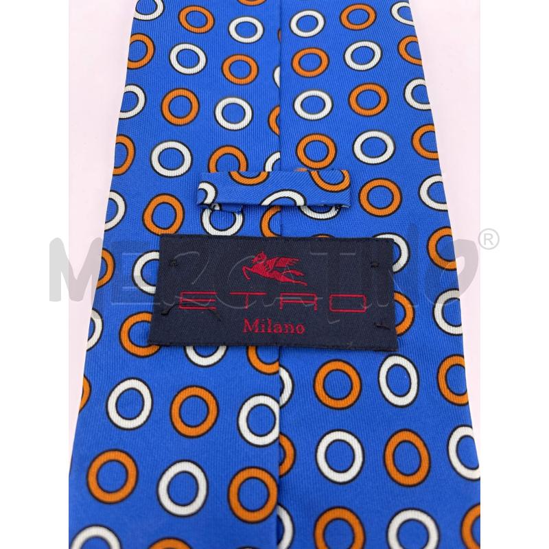 CRAVATTA ETRO BLU CERCHI  | Mercatino dell'Usato Roma torrevecchia 2