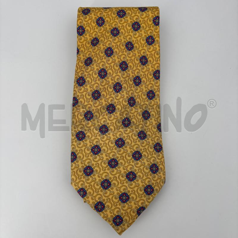 CRAVATTA GUCCI GIALLA GHIRLANDE BLU ROSSE | Mercatino dell'Usato Roma torrevecchia 1