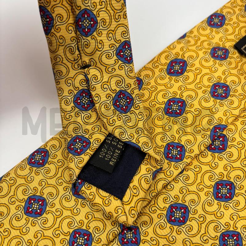CRAVATTA GUCCI GIALLA GHIRLANDE BLU ROSSE | Mercatino dell'Usato Roma torrevecchia 4