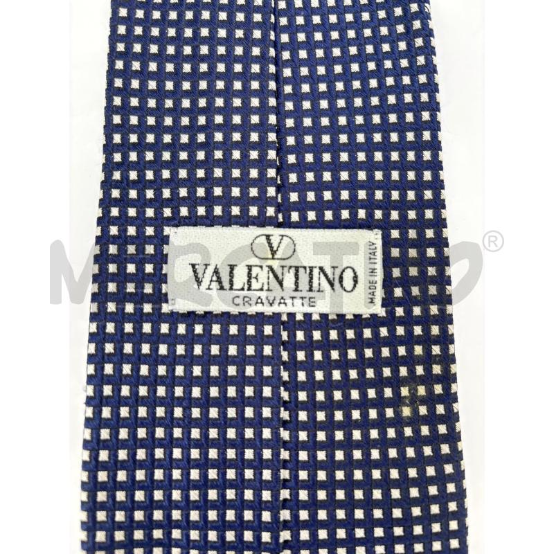 CRAVATTA VALENTINO BLU QUADRETTI BIANCHI | Mercatino dell'Usato Roma torrevecchia 2