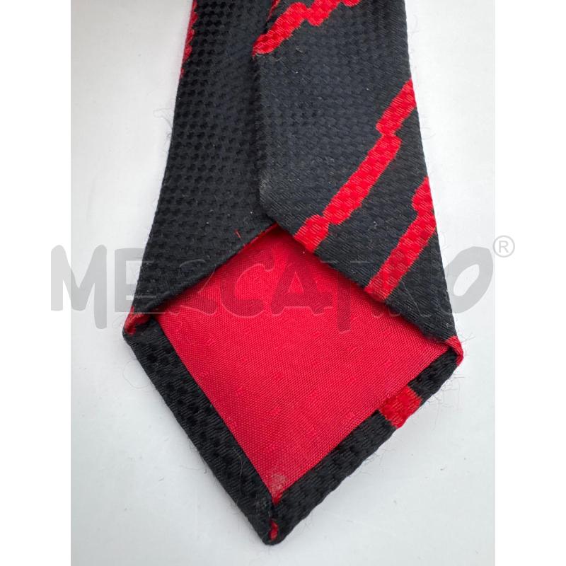 CRAVATTA YVES SAINT LAURENT NERA LINEE ROSSE | Mercatino dell'Usato Roma torrevecchia 4