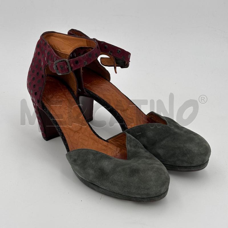 DECOLLETE CHIE MIHARAH TACCO BORDEAUX POIS NERI | Mercatino dell'Usato Roma torrevecchia 1