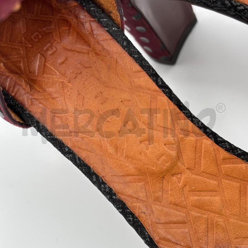 DECOLLETE CHIE MIHARAH TACCO BORDEAUX POIS NERI | Mercatino dell'Usato Roma torrevecchia 5