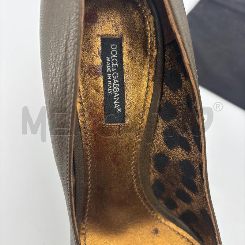 DECOLLETE DOLCE & GABBANA PELLE VERDI FIBIA OTTONE | Mercatino dell'Usato Roma torrevecchia 3