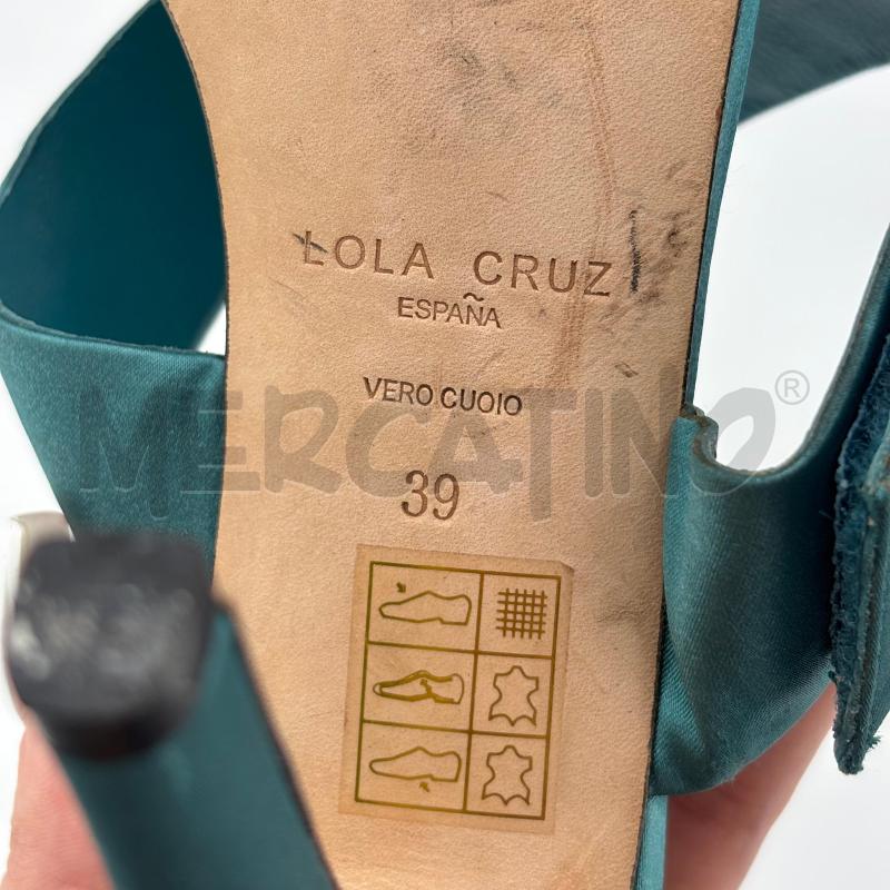 DECOLLETE LOLA CRUZ PETROLIO TESSUTO  | Mercatino dell'Usato Roma torrevecchia 5