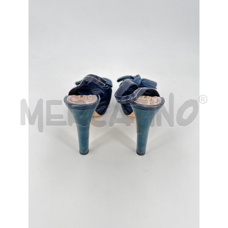DECOLLETE MIU MIU PELLE BLU FIOCCO | Mercatino dell'Usato Roma torrevecchia 2
