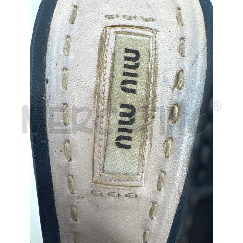 DECOLLETE MIU MIU PELLE BLU FIOCCO | Mercatino dell'Usato Roma torrevecchia 3