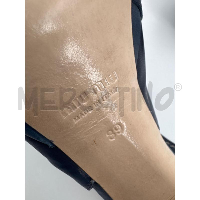 DECOLLETE MIU MIU PELLE BLU FIOCCO | Mercatino dell'Usato Roma torrevecchia 5