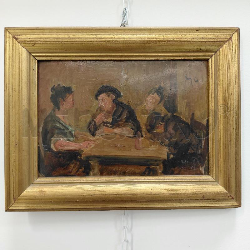 DIPINTO PICCOLO SCENA TAVERNA | Mercatino dell'Usato Roma torrevecchia 1