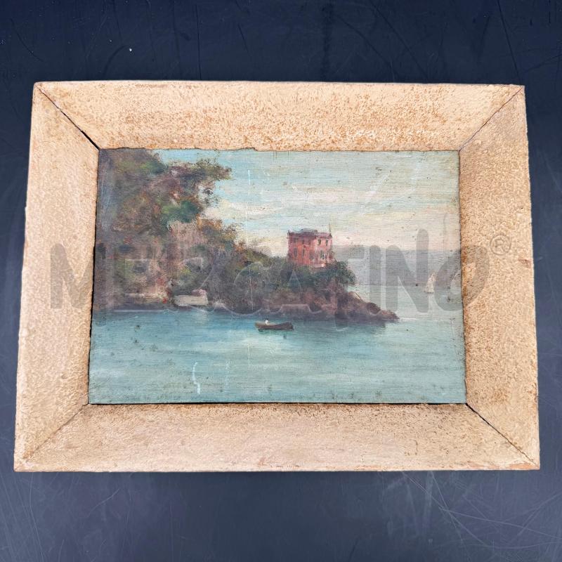 DIPINTO SU LEGNO VISTA CASTELLO | Mercatino dell'Usato Roma torrevecchia 1