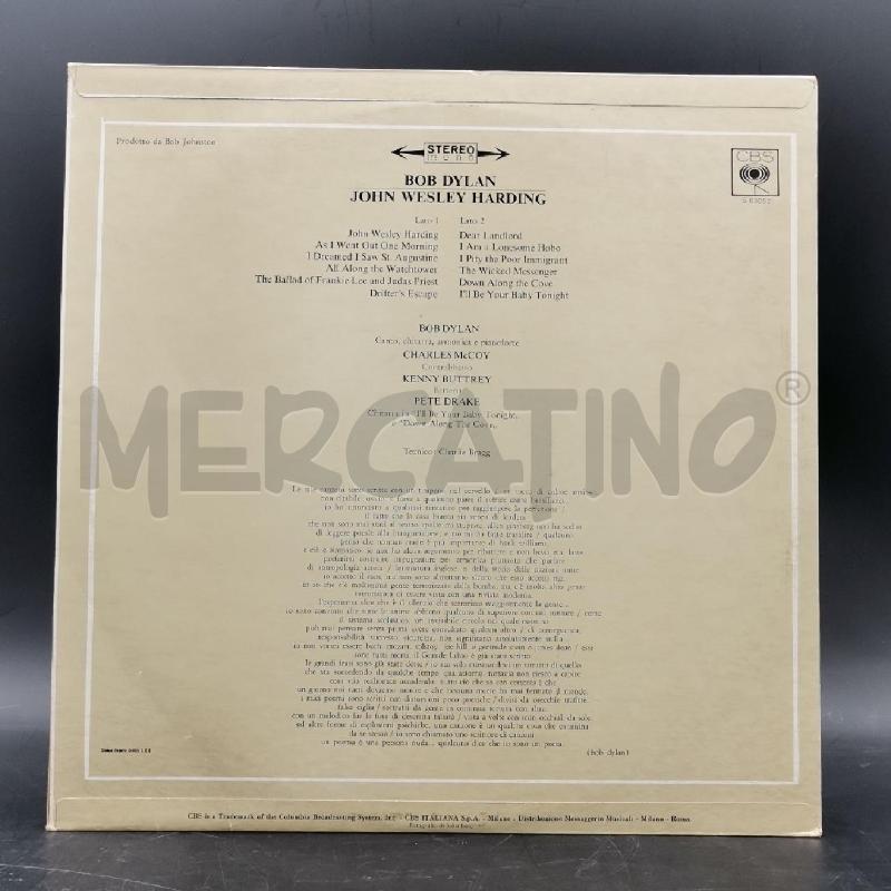 DISCO 33/G JOHN WESLEY HARDING | Mercatino dell'Usato Roma torrevecchia 2