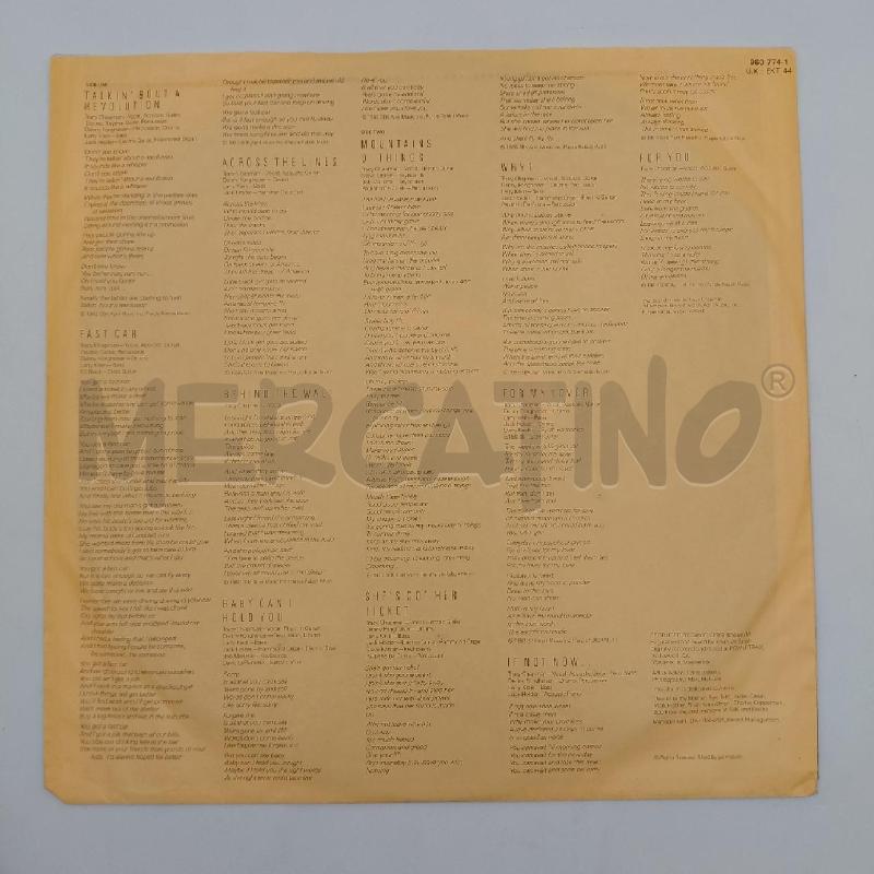 DISCO 33 GIRI TRACY CHAPMAN | Mercatino dell'Usato Roma torrevecchia 5