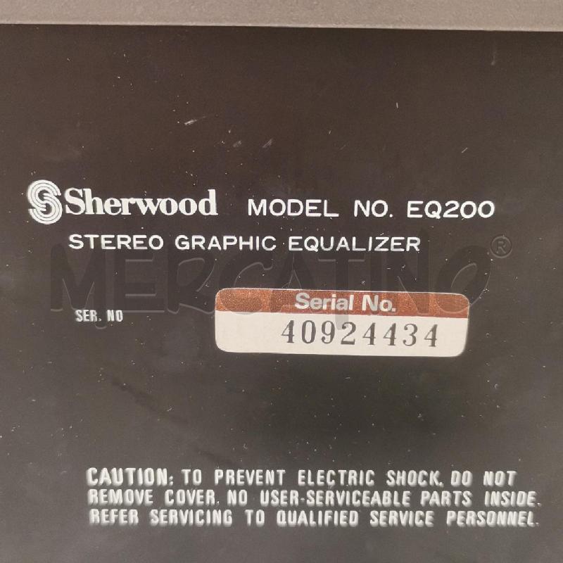 EQUALIZZATORE SHERWOOD EQ200 | Mercatino dell'Usato Roma torrevecchia 5