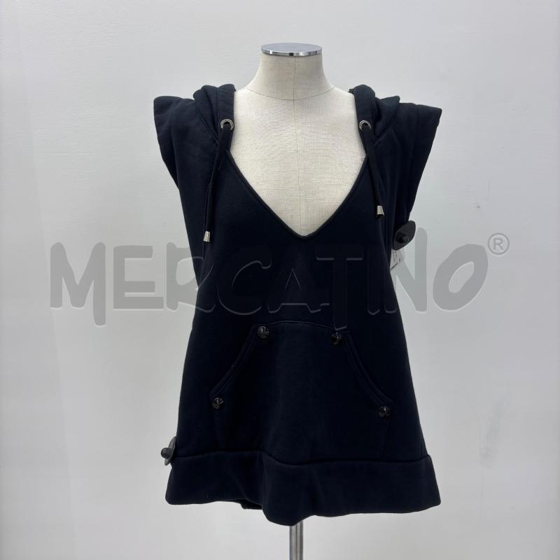 FELPA D CNC BLU SMANICATA SCOLLO | Mercatino dell'Usato Roma torrevecchia 1