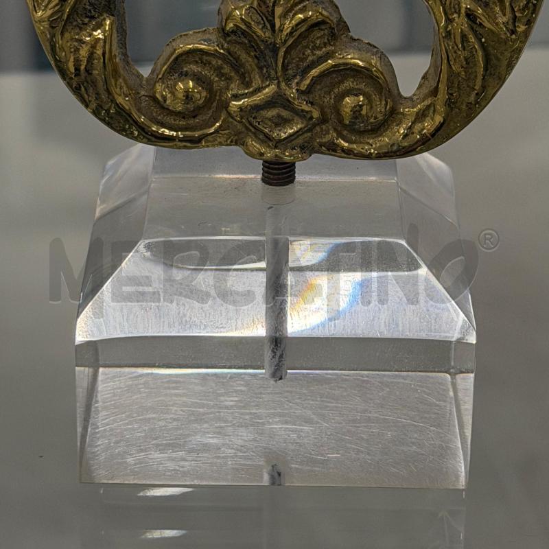 FERMA CARTE OTTONE STENDARDO B/PLEXIGLASS | Mercatino dell'Usato Roma torrevecchia 3