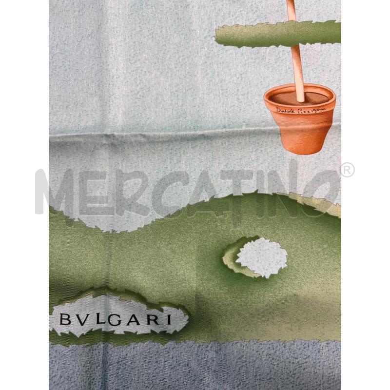 FOULARD BVLGARI BY DAVIDE PIZZIGONI VERDE MENTA | Mercatino dell'Usato Roma torrevecchia 3