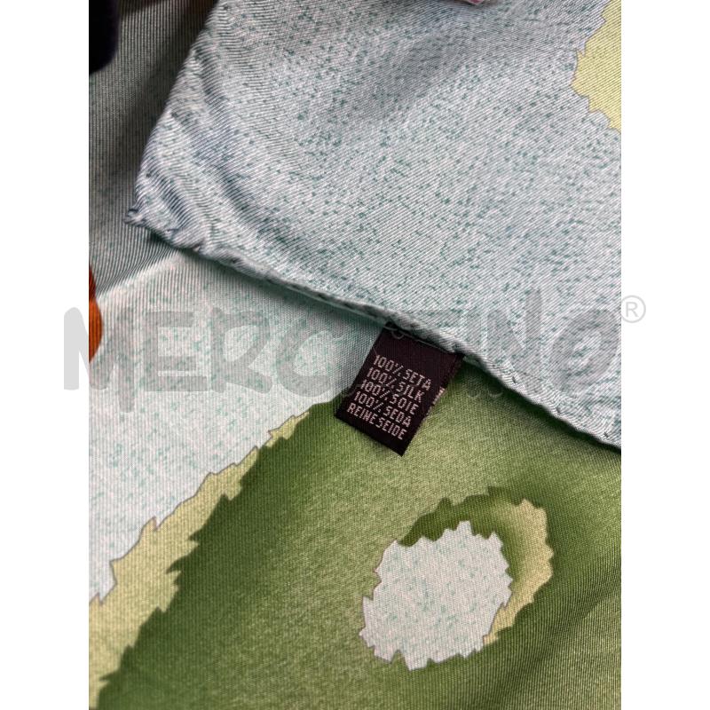 FOULARD BVLGARI BY DAVIDE PIZZIGONI VERDE MENTA | Mercatino dell'Usato Roma torrevecchia 4