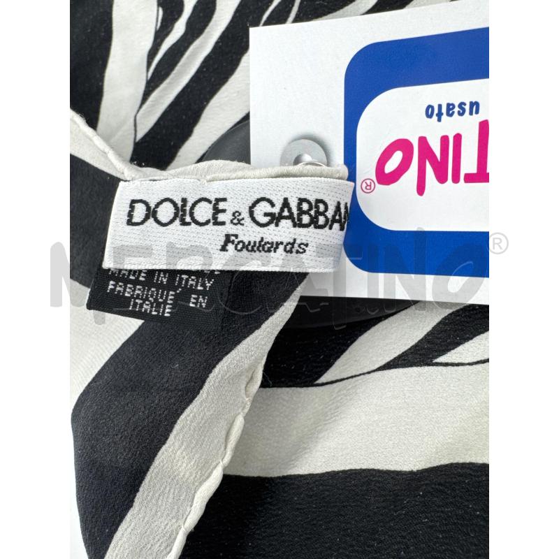 FOULARD DOLCE & GABBANA ZEBRATO  | Mercatino dell'Usato Roma torrevecchia 3