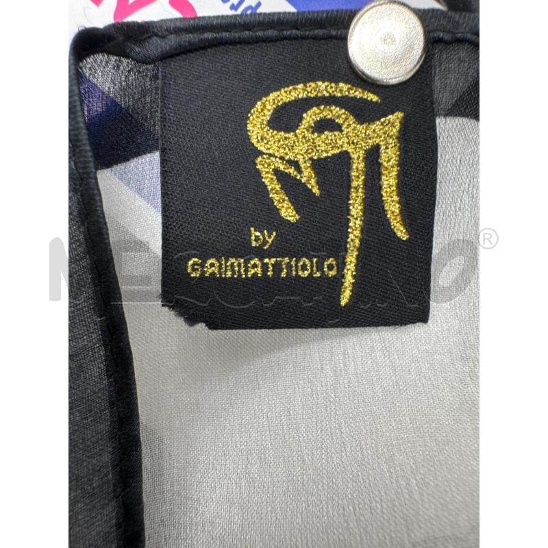 FOULARD GAI MATTIOLO BIANCO RICAMI FINTI NERI | Mercatino dell'Usato Roma torrevecchia 2