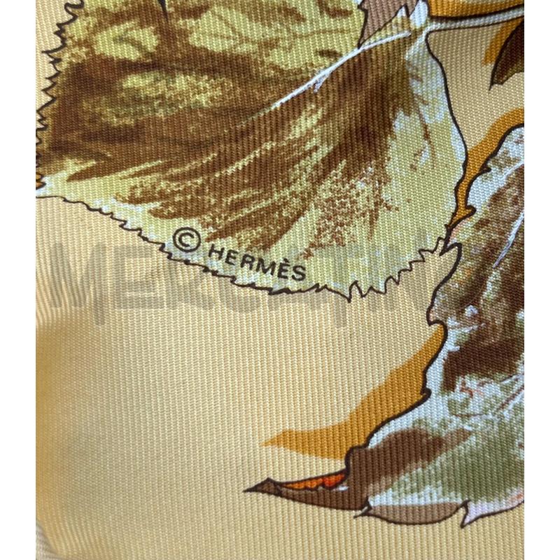 FOULARD HERMES GIALLO FOGLIE  | Mercatino dell'Usato Roma torrevecchia 4