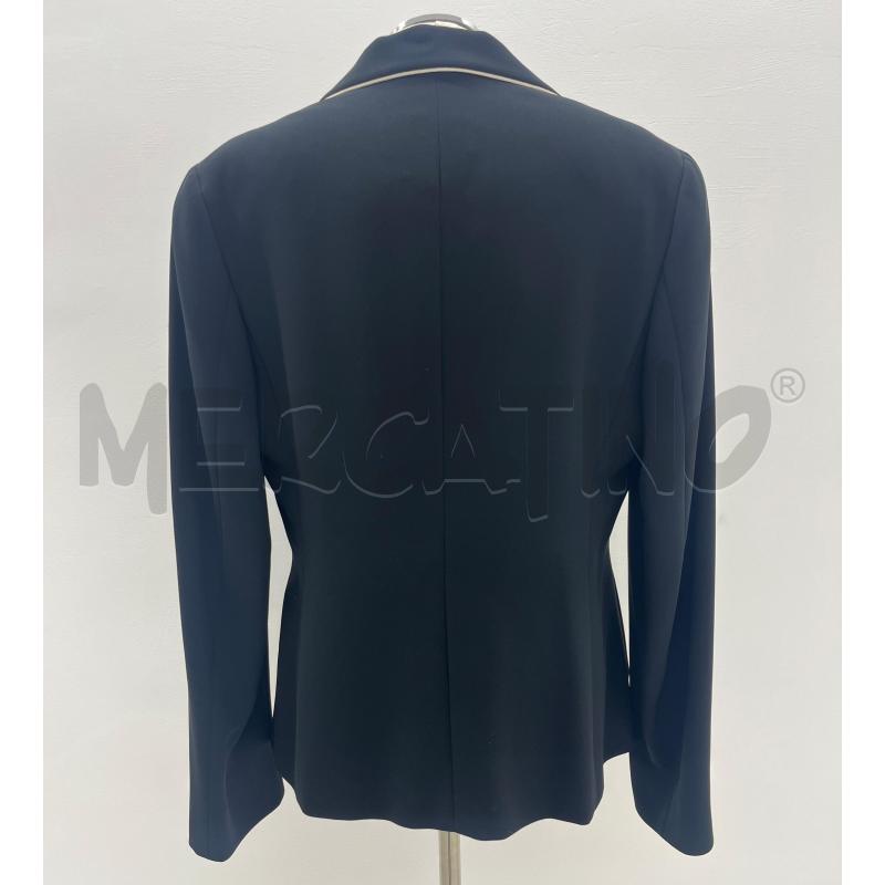 GIACCA DONNA MAXMARA NERA PROFILI BIANCHI  | Mercatino dell'Usato Roma torrevecchia 3