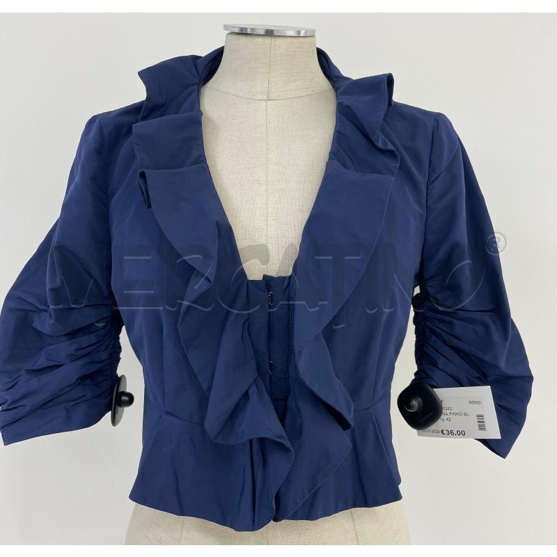 GIACCA DONNA PINKO BLU CROPP  | Mercatino dell'Usato Roma torrevecchia 1