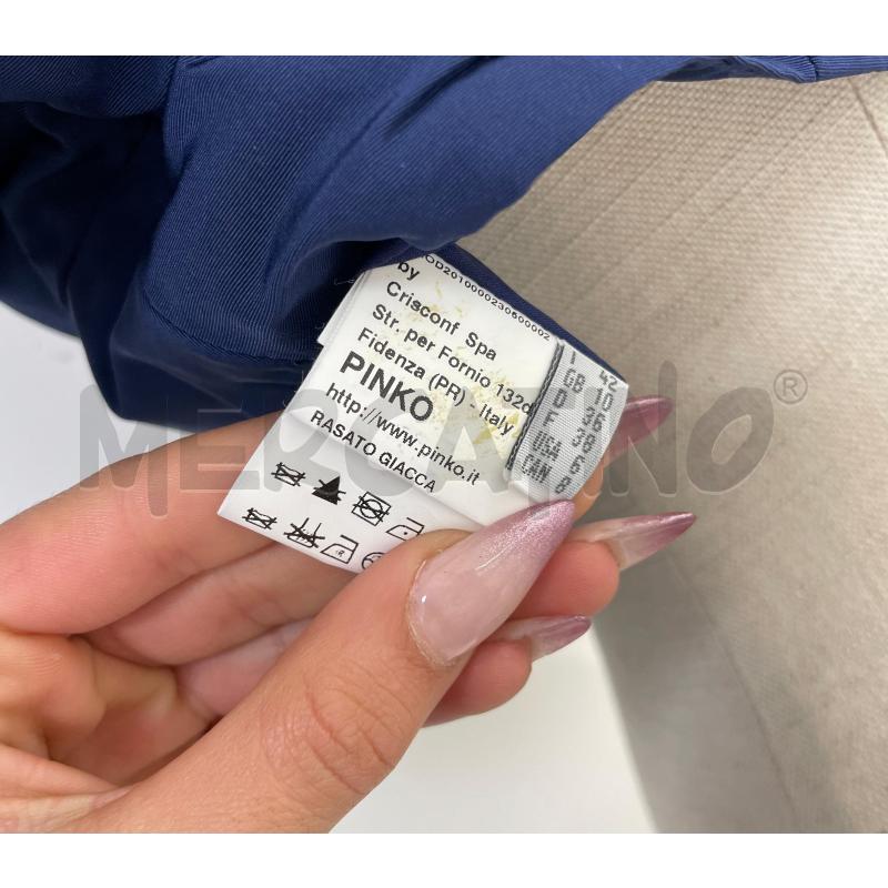 GIACCA DONNA PINKO BLU CROPP  | Mercatino dell'Usato Roma torrevecchia 4