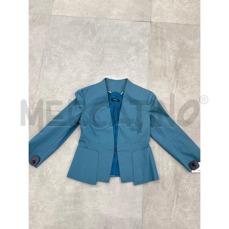 GIACCA D MAX&CO CELESTE  CHIUSURA CLIP CROP  | Mercatino dell'Usato Roma torrevecchia 2