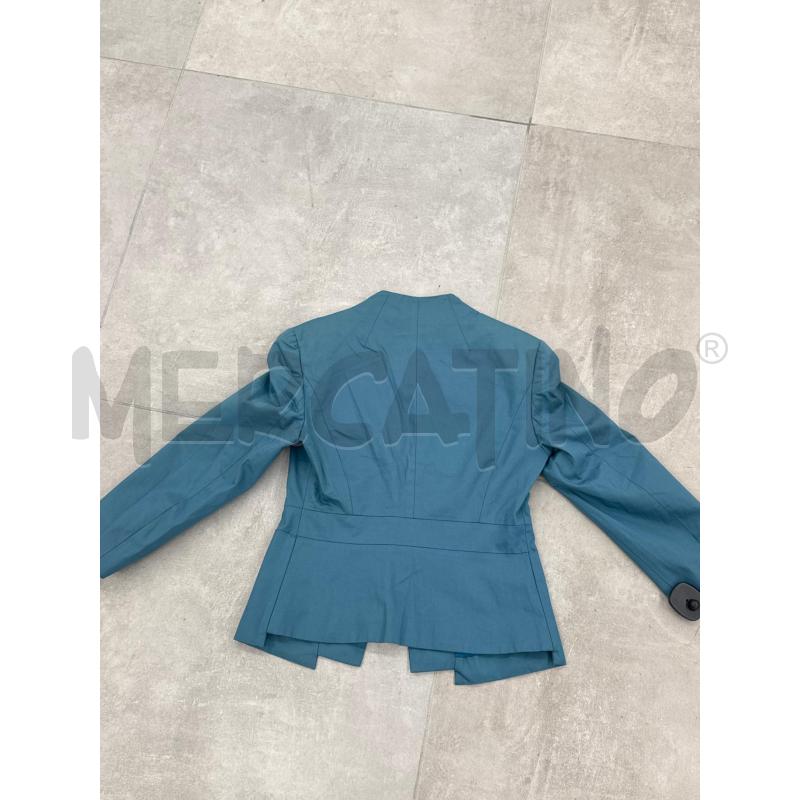 GIACCA D MAX&CO CELESTE  CHIUSURA CLIP CROP  | Mercatino dell'Usato Roma torrevecchia 3