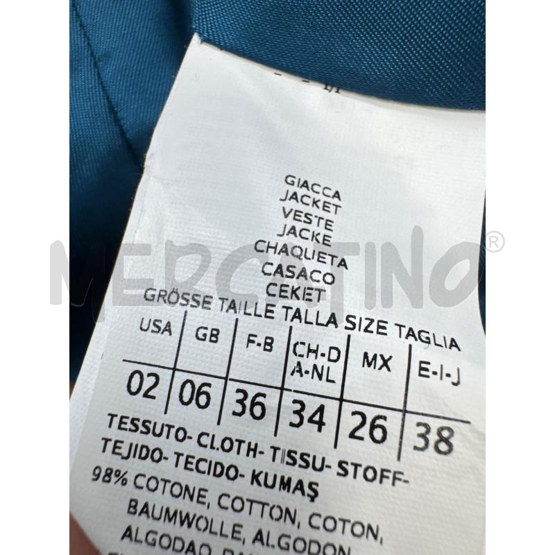 GIACCA D MAX&CO CELESTE  CHIUSURA CLIP CROP  | Mercatino dell'Usato Roma torrevecchia 5