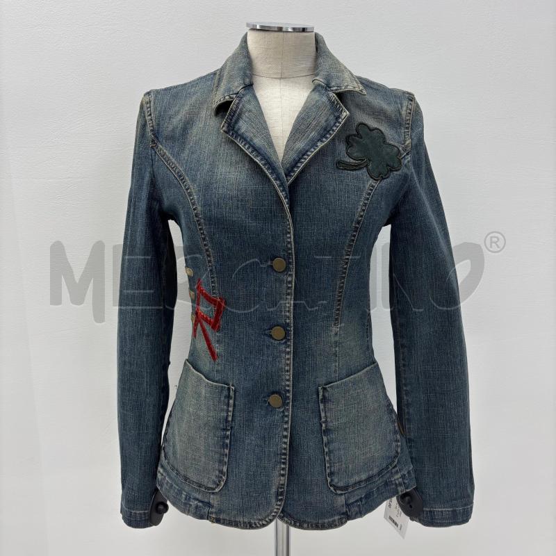 GIACCA D MISS SIXTY DENIM SCRITTA VELLUTO | Mercatino dell'Usato Roma torrevecchia 1