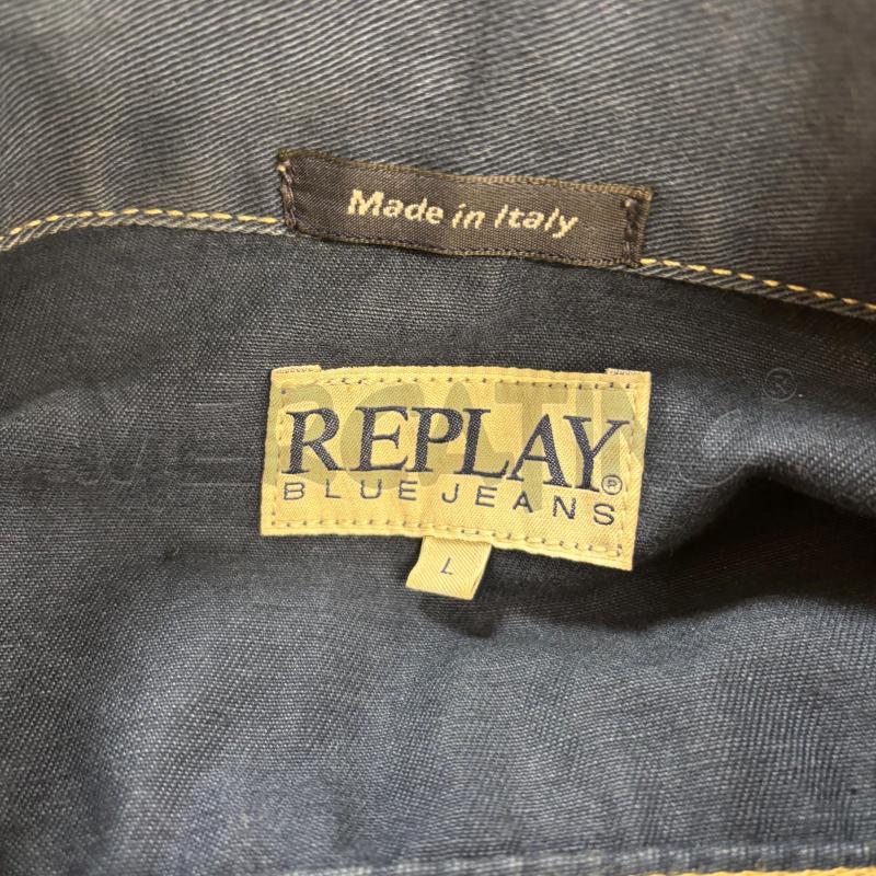 GIACCA D REPLAY BLU JEANS BOTTONI ARGENT | Mercatino dell'Usato Roma torrevecchia 4