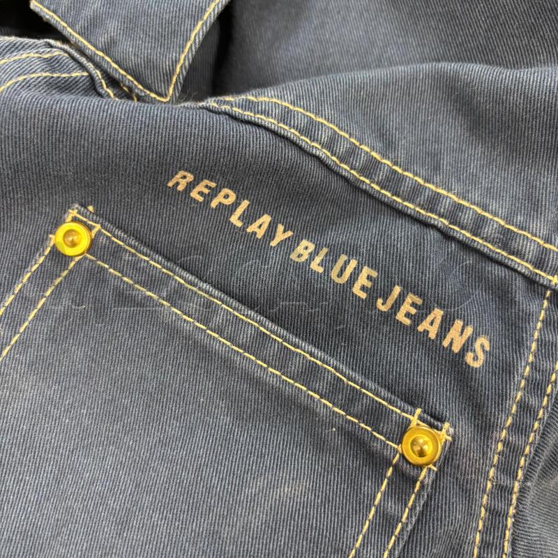 GIACCA D REPLAY BLU JEANS BOTTONI ARGENT | Mercatino dell'Usato Roma torrevecchia 5