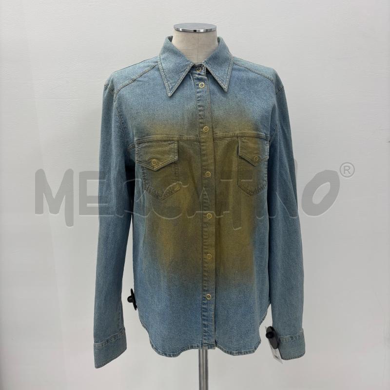 GIACCA D UNGARO FEVER DENIM SFUMATURA DORATA | Mercatino dell'Usato Roma torrevecchia 1