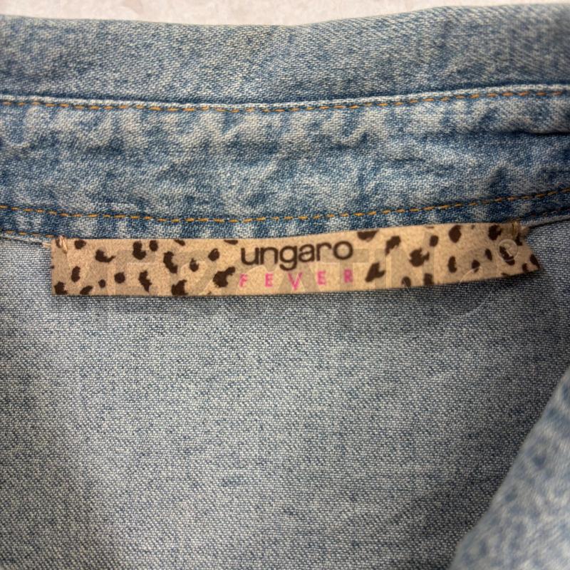 GIACCA D UNGARO FEVER DENIM SFUMATURA DORATA | Mercatino dell'Usato Roma torrevecchia 4