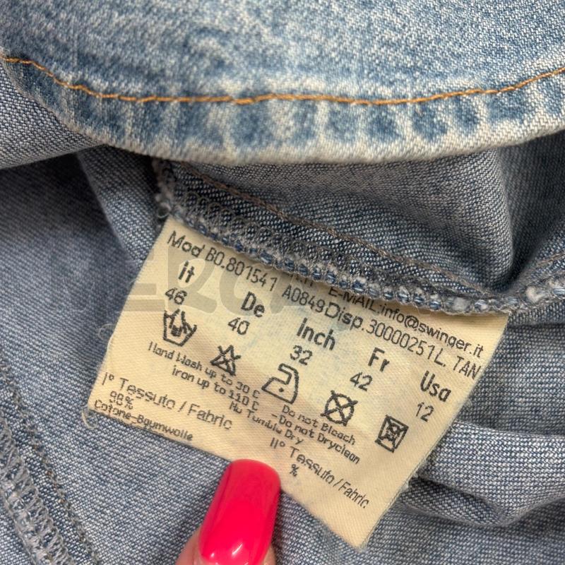 GIACCA D UNGARO FEVER DENIM SFUMATURA DORATA | Mercatino dell'Usato Roma torrevecchia 5