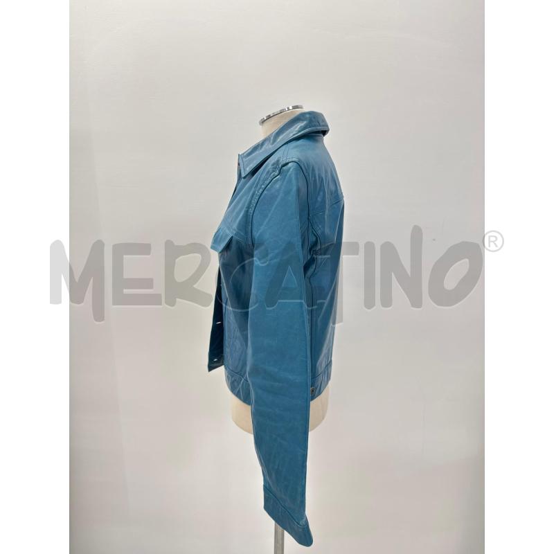 GIACCA GAP PELLE BLU PETROLIO | Mercatino dell'Usato Roma torrevecchia 3