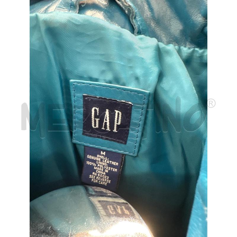 GIACCA GAP PELLE BLU PETROLIO | Mercatino dell'Usato Roma torrevecchia 4