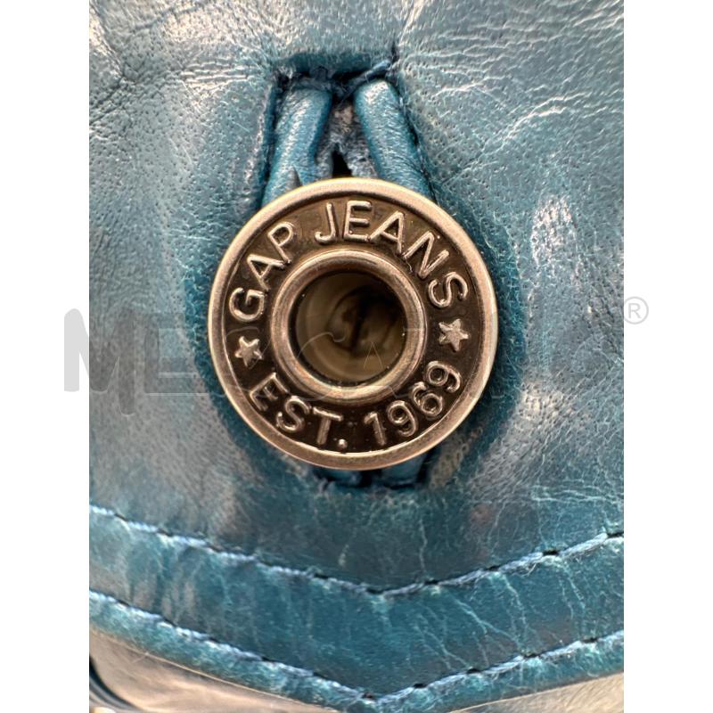 GIACCA GAP PELLE BLU PETROLIO | Mercatino dell'Usato Roma torrevecchia 5
