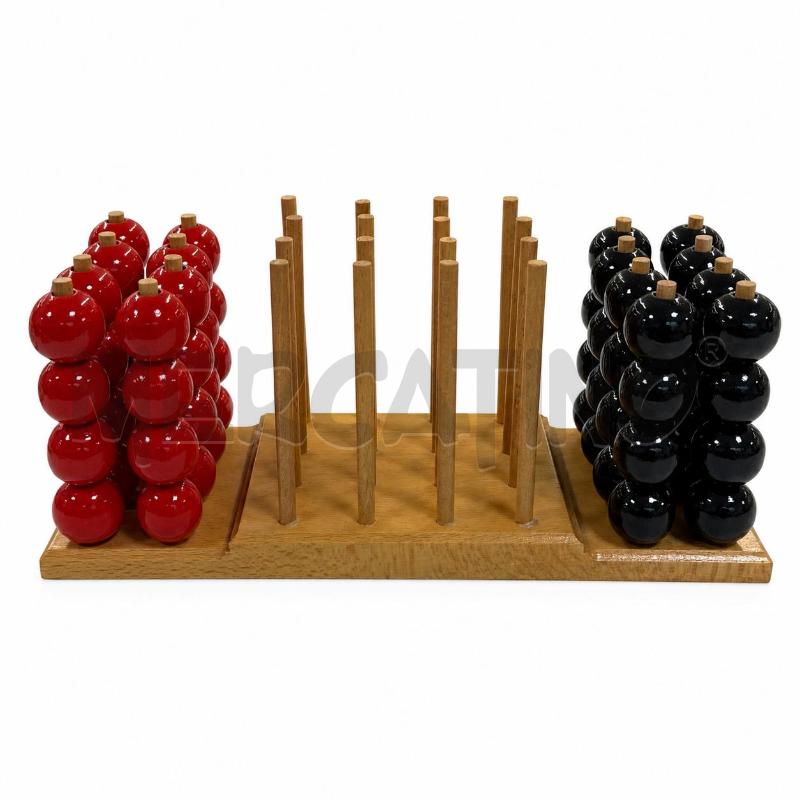 GIOCO DEL SOGO LEGNO LACCATO NERO E ROSSO | Mercatino dell'Usato Roma torrevecchia 1