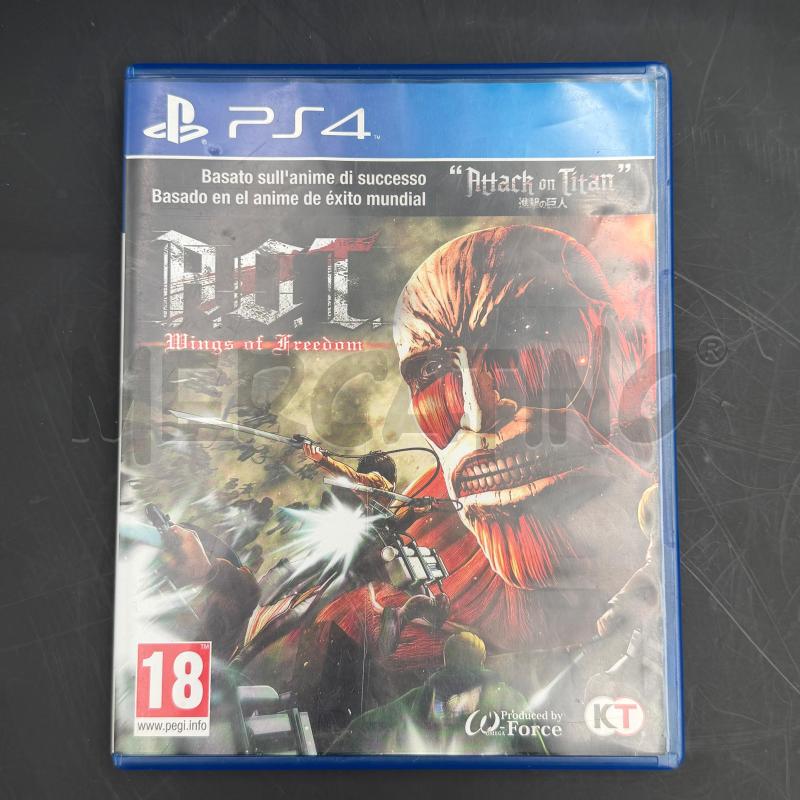 GIOCO PS4 ATTACK ON TITAN | Mercatino dell'Usato Roma torrevecchia 1