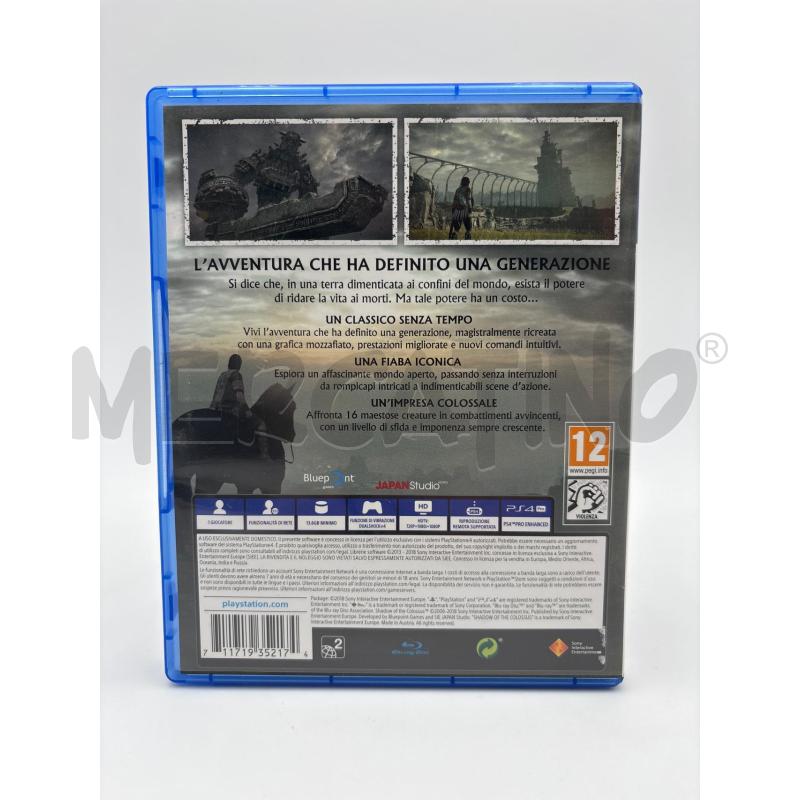 GIOCO PS4 SHADOW OF THE COLOSSUS | Mercatino dell'Usato Roma torrevecchia 2