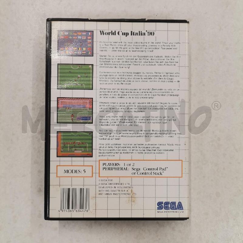 GIOCO SEGA MASTER SYSTEM WORLD CUP ITALIA 90 | Mercatino dell'Usato Roma torrevecchia 2