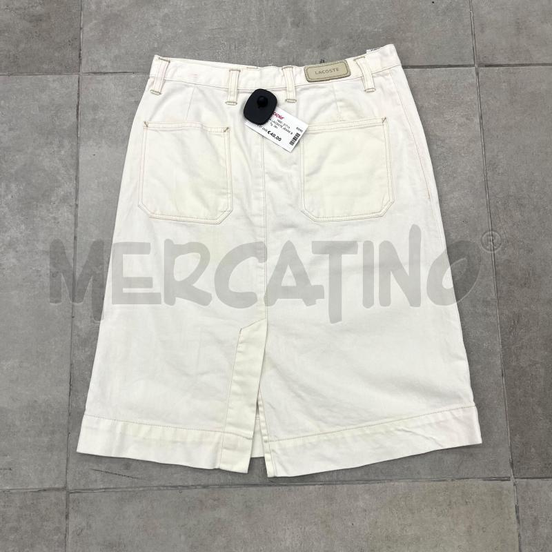 GONNA LACOSTE JEANS BIANCA  | Mercatino dell'Usato Roma torrevecchia 2